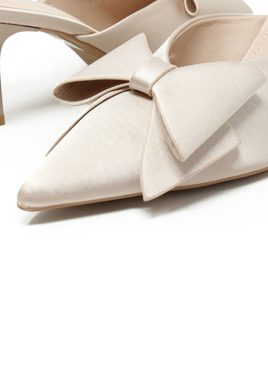 Satin Bow Heel