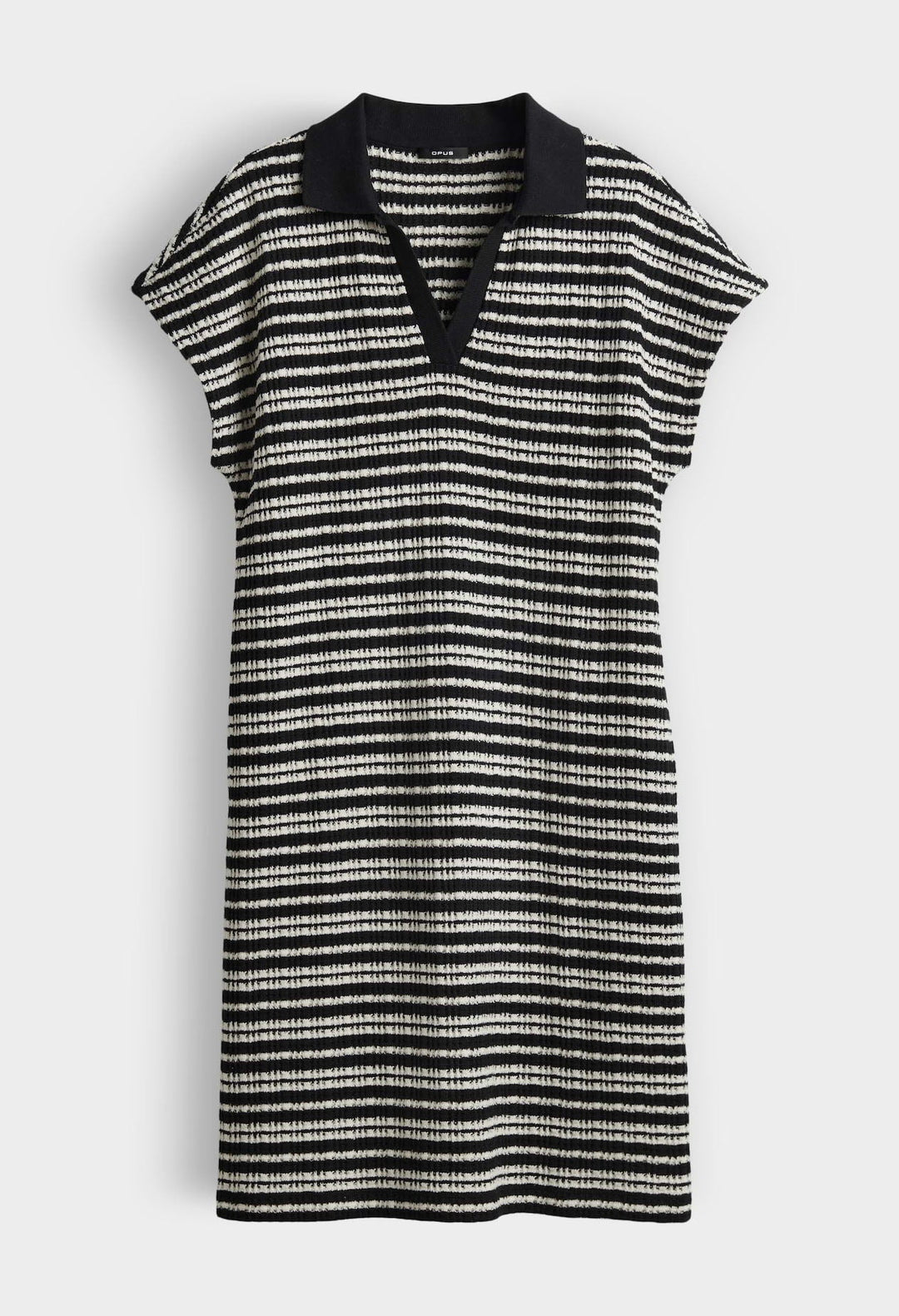 Wary Striped Polo Knit Dress