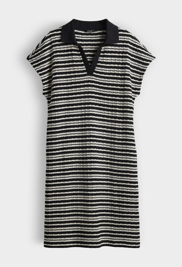 Wary Striped Polo Knit Dress