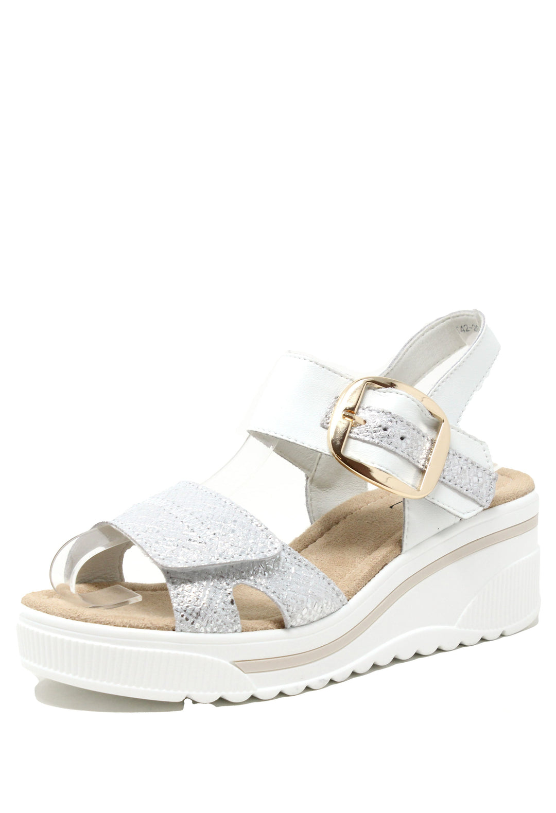 Buckle Detail Wedge Sandal