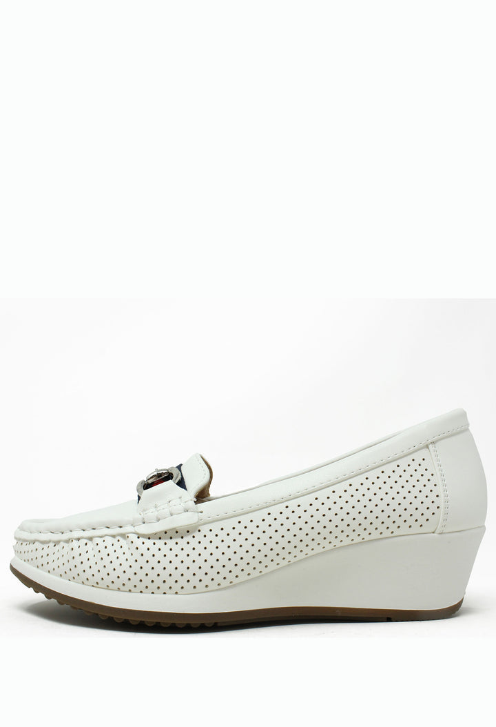 Wedge Laser Cut Loafer