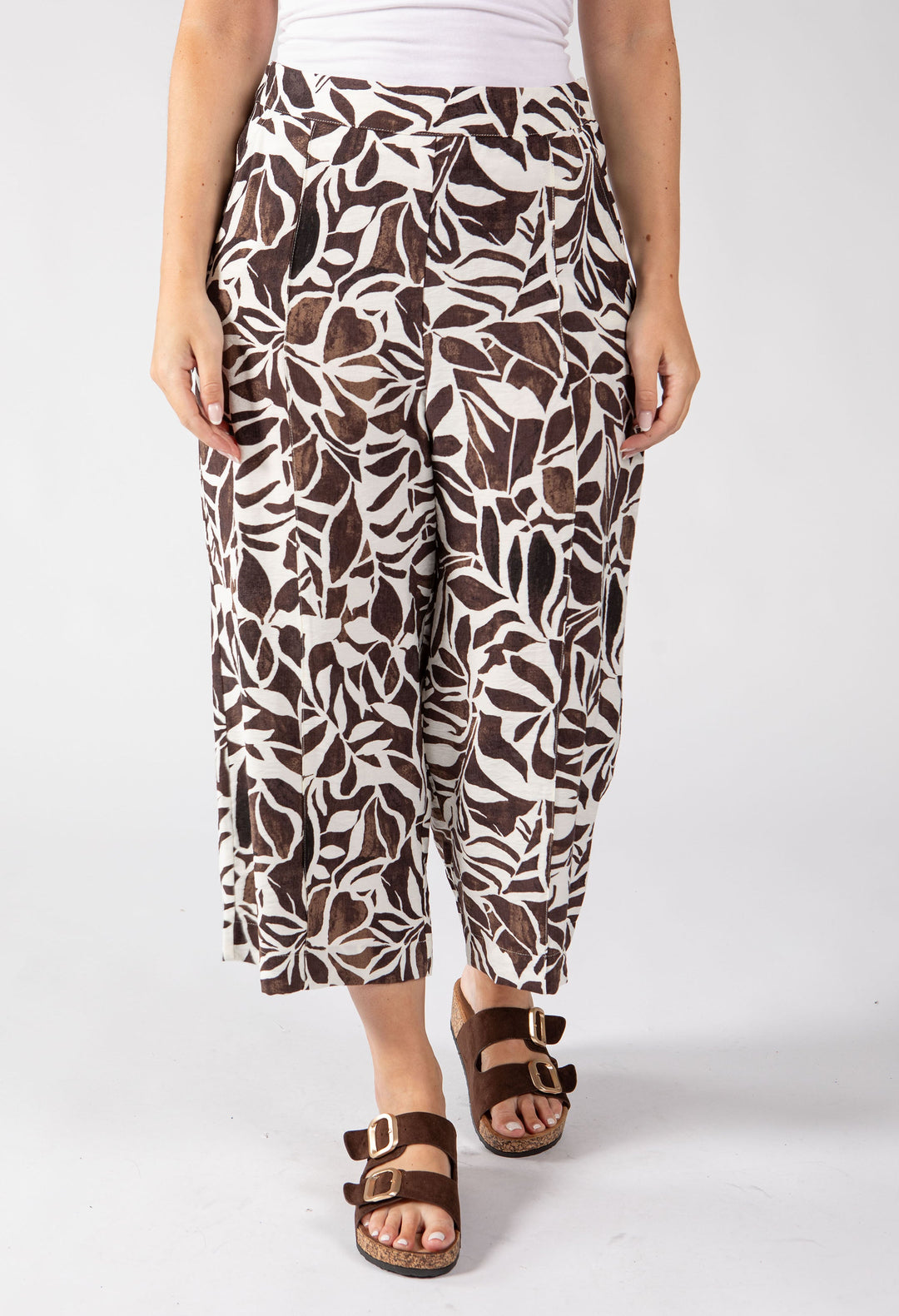 Papillion Leaf Print Culottes