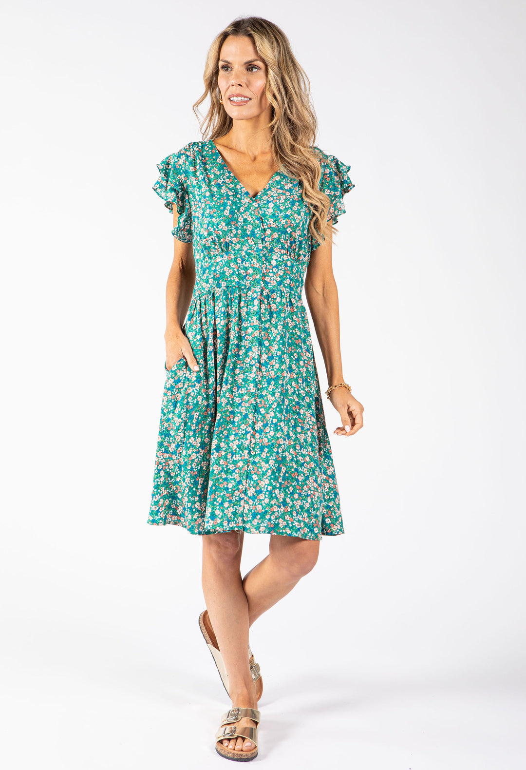 Floral Print Short Dress