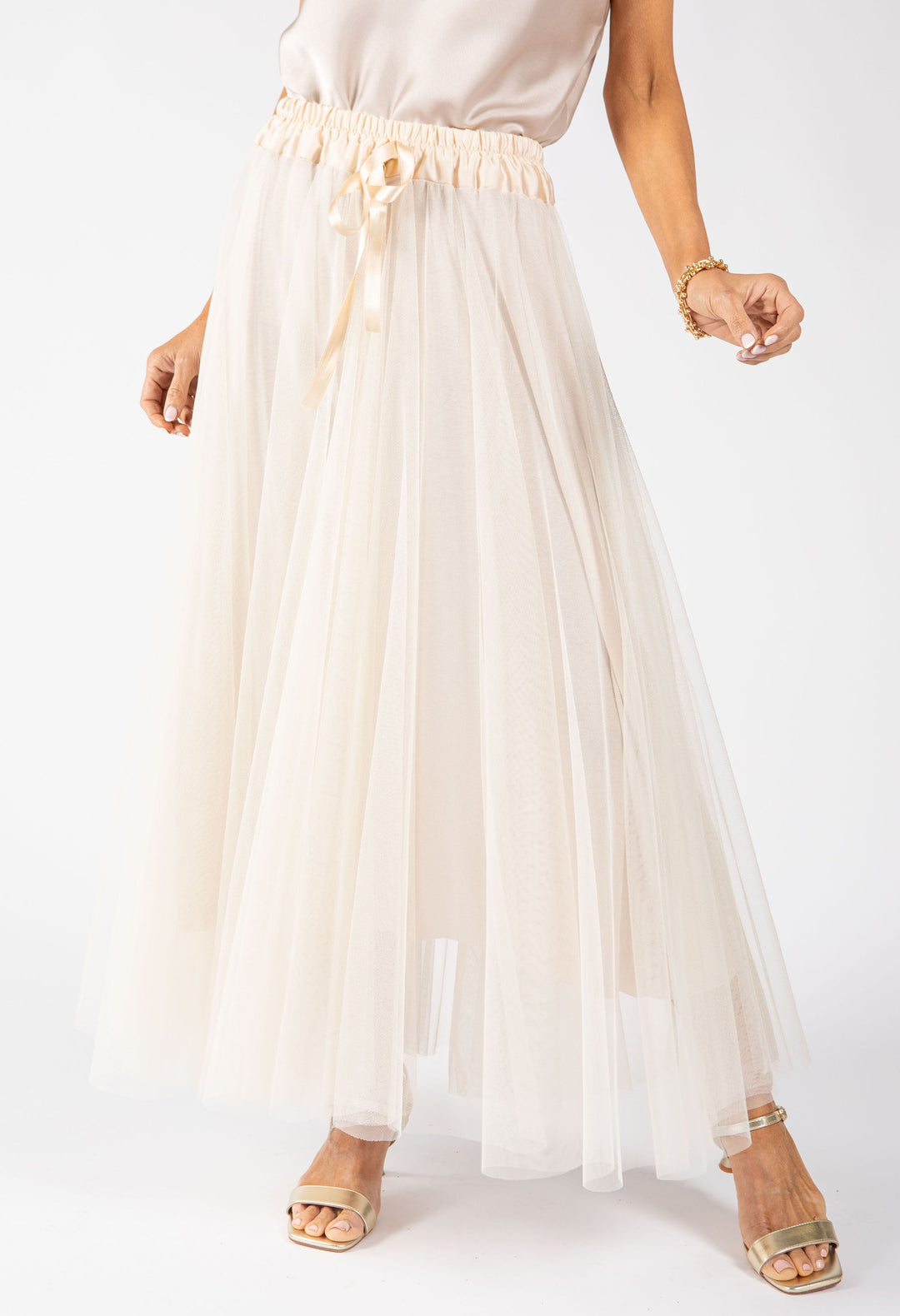 Tulle Midi Skirt