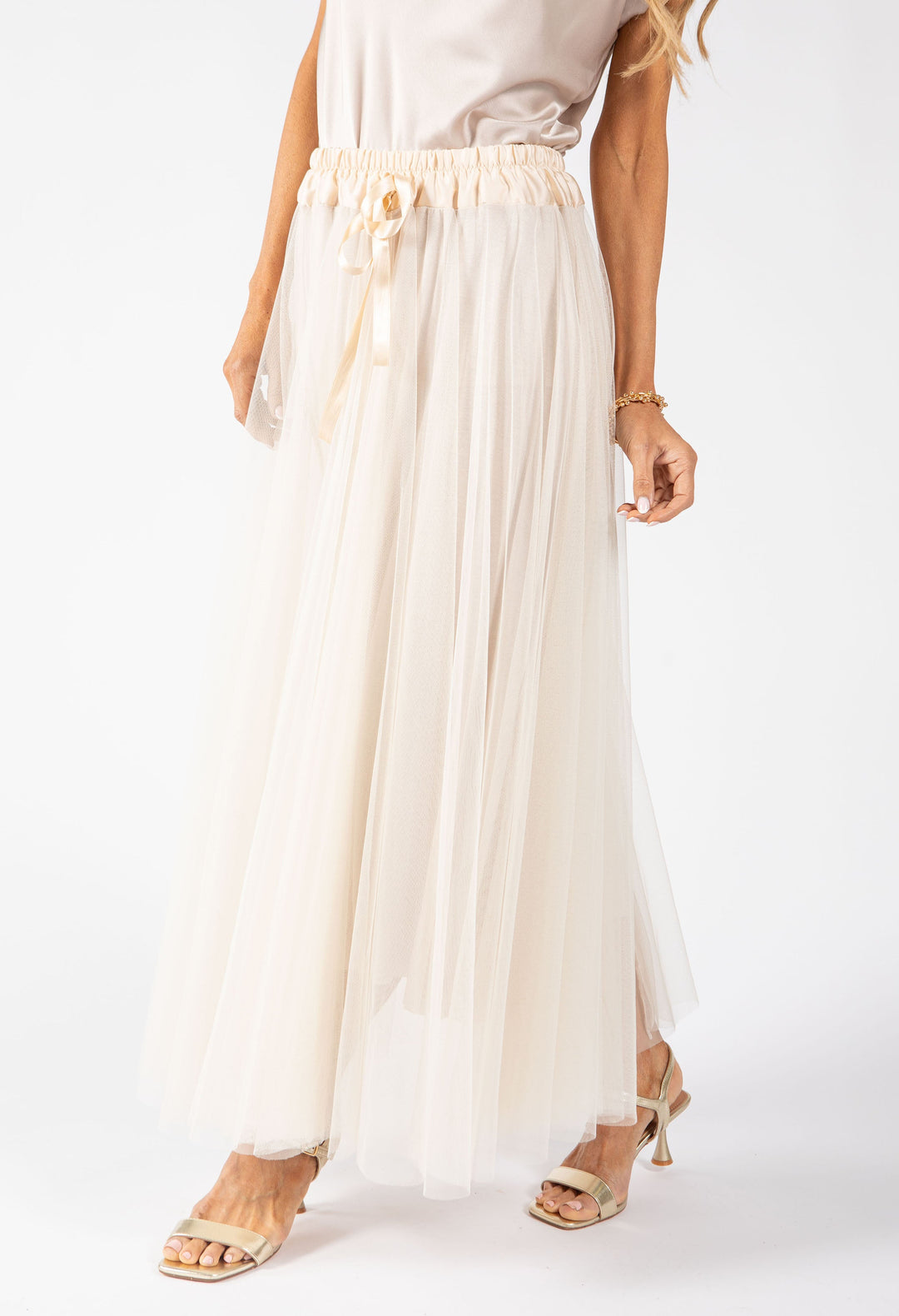 Tulle Midi Skirt