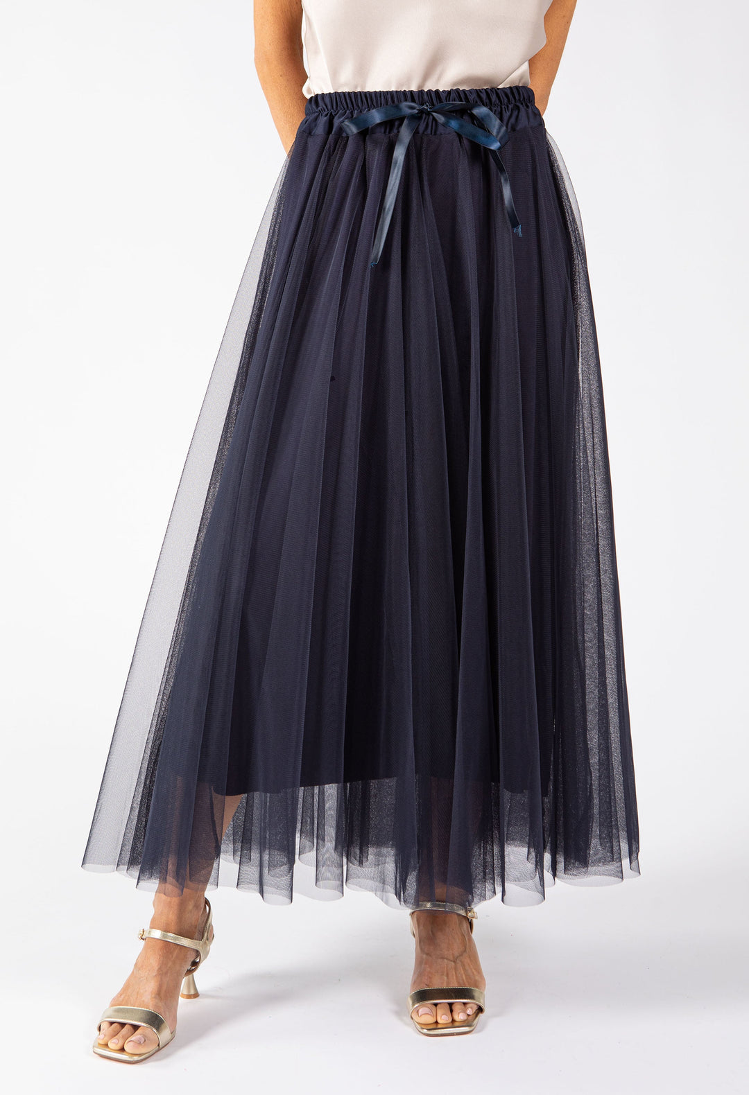 Tulle Midi Skirt