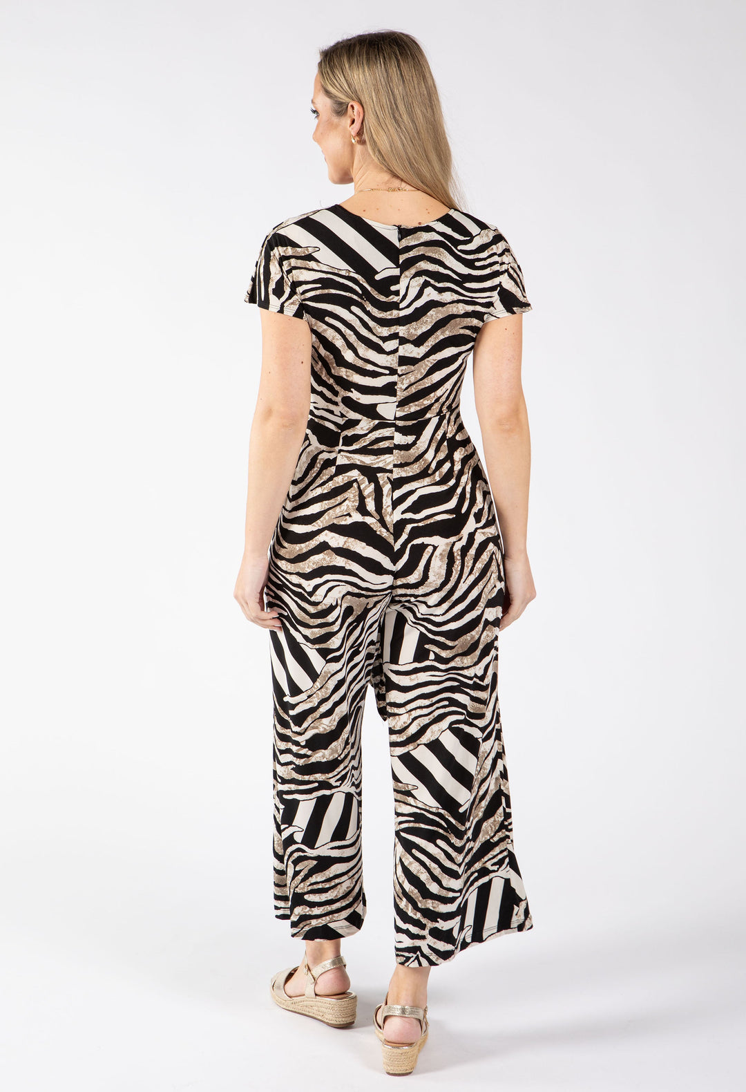 Zebra Print Jumpsuit