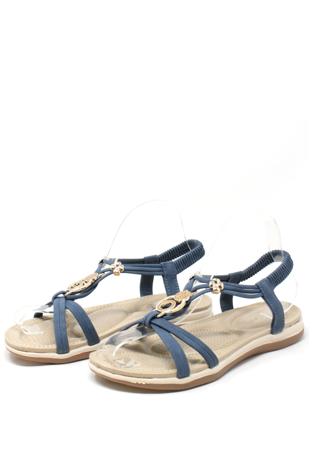 Disc and Floral Gem Sandal