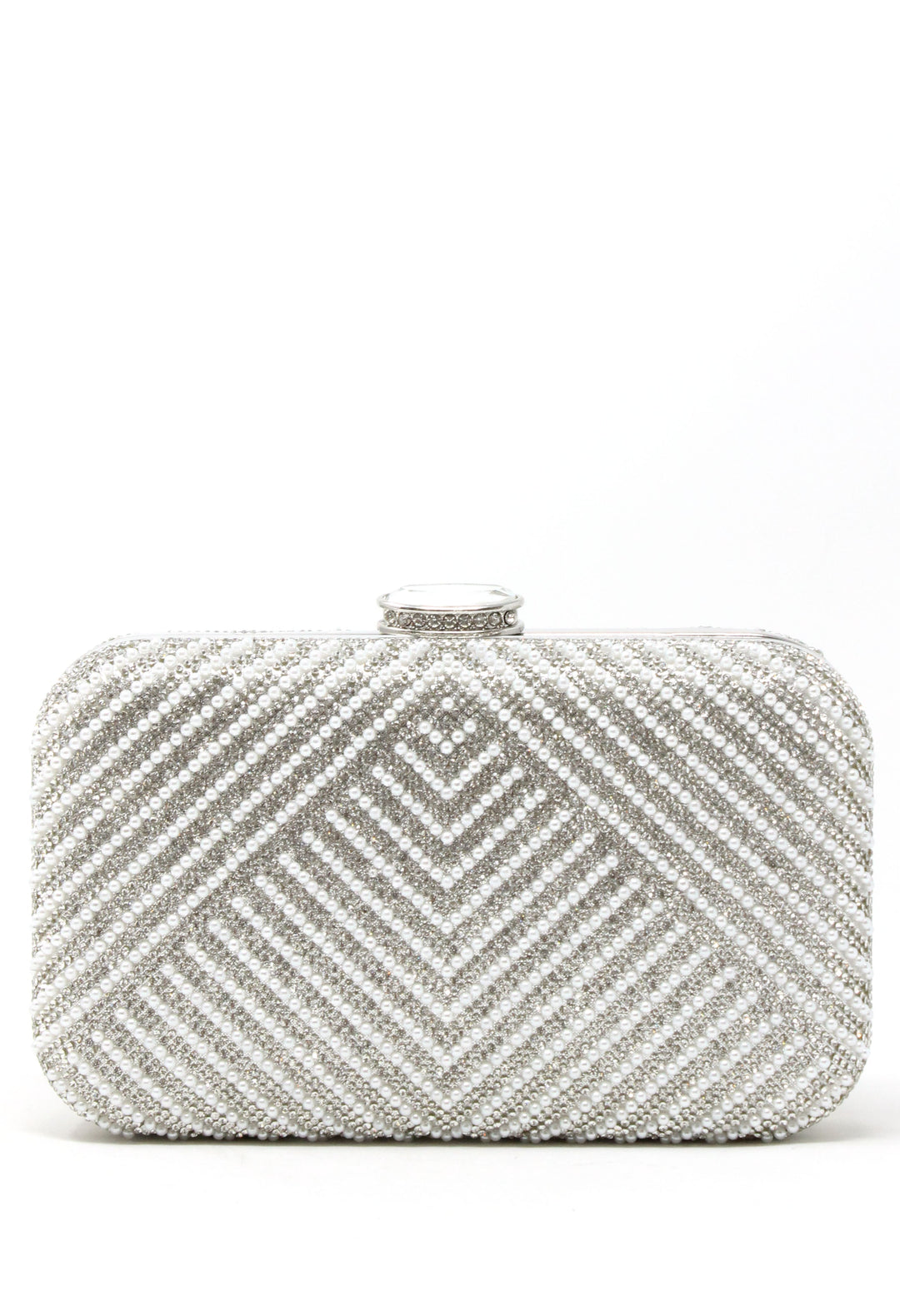 Pearl and Diamante Clutch Bag