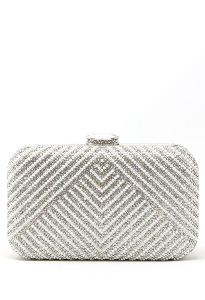 Pearl and Diamante Clutch Bag