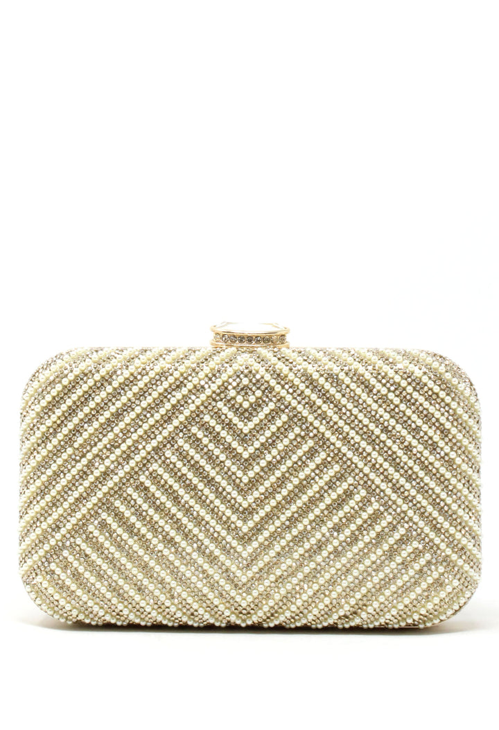Pearl and Diamante Clutch Bag
