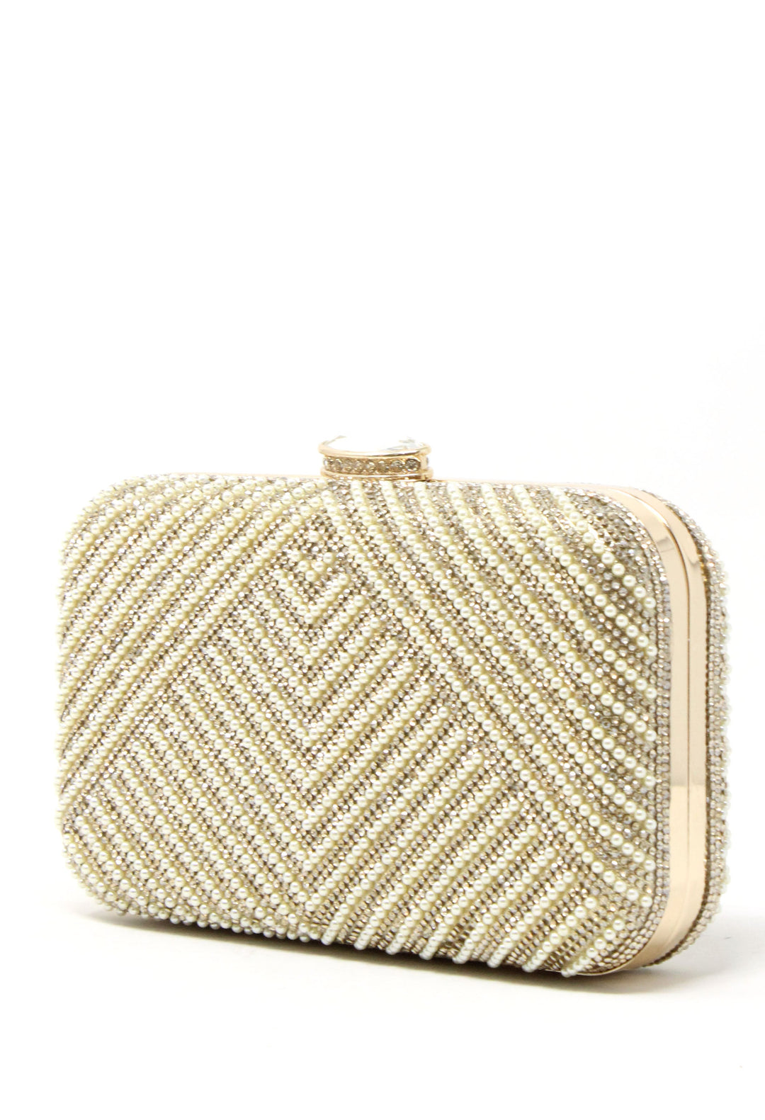 Pearl and Diamante Clutch Bag