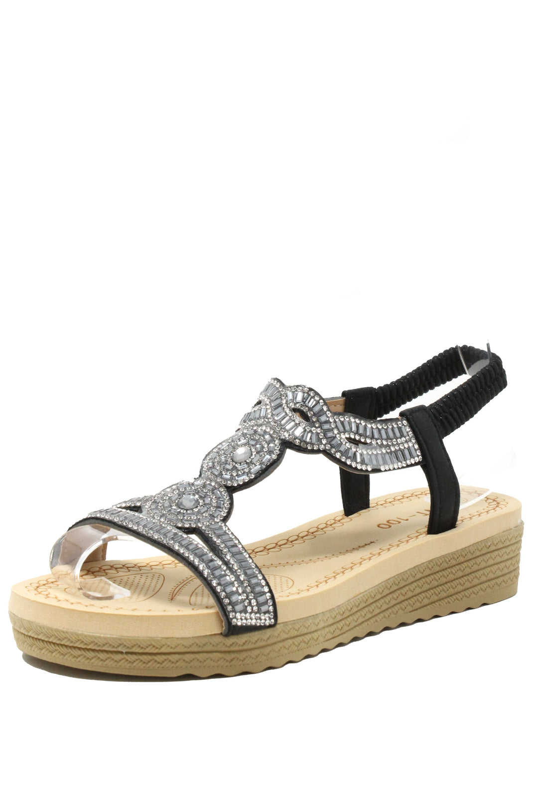 Diamante Mosaic Wedge Sandal