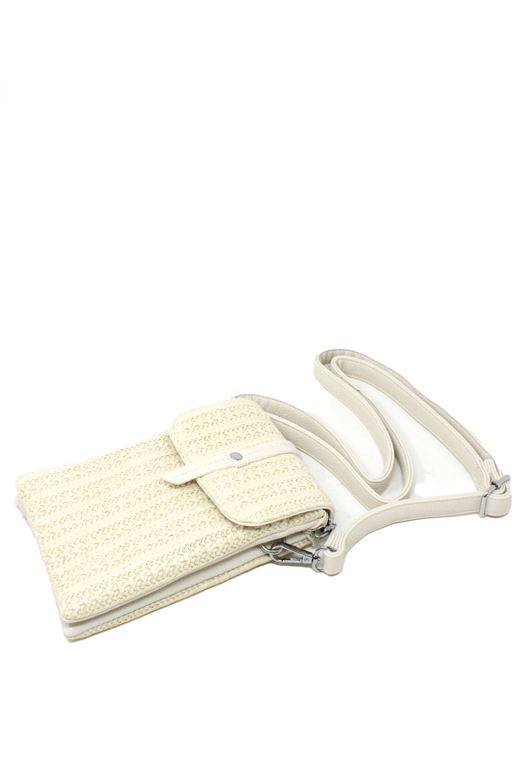 Straw Striped Crossbody Bag