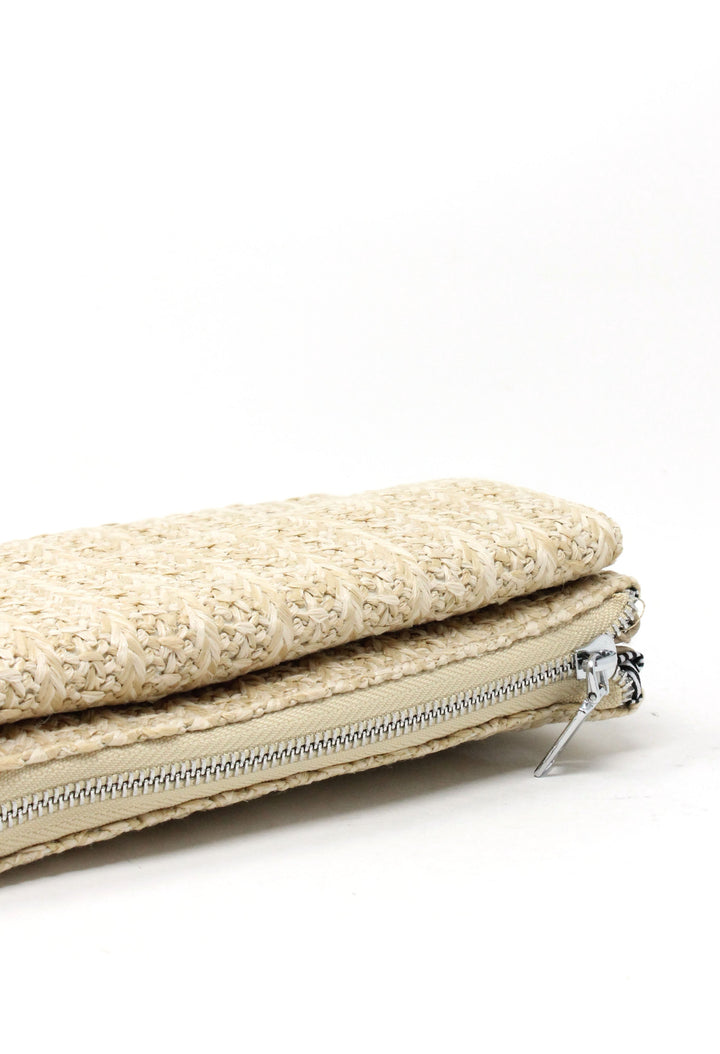 Straw Striped Mini Crossbody Bag