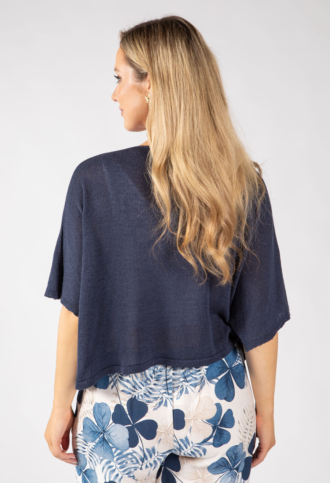 Cropped Knit Cardigan