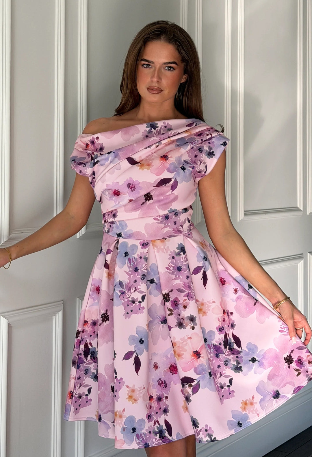 Betty Asymmetric Skater Mini Dress