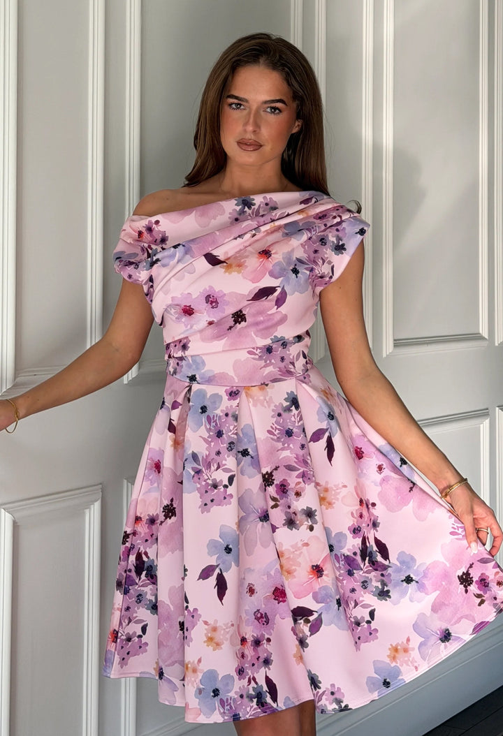 Betty Asymmetric Skater Mini Dress