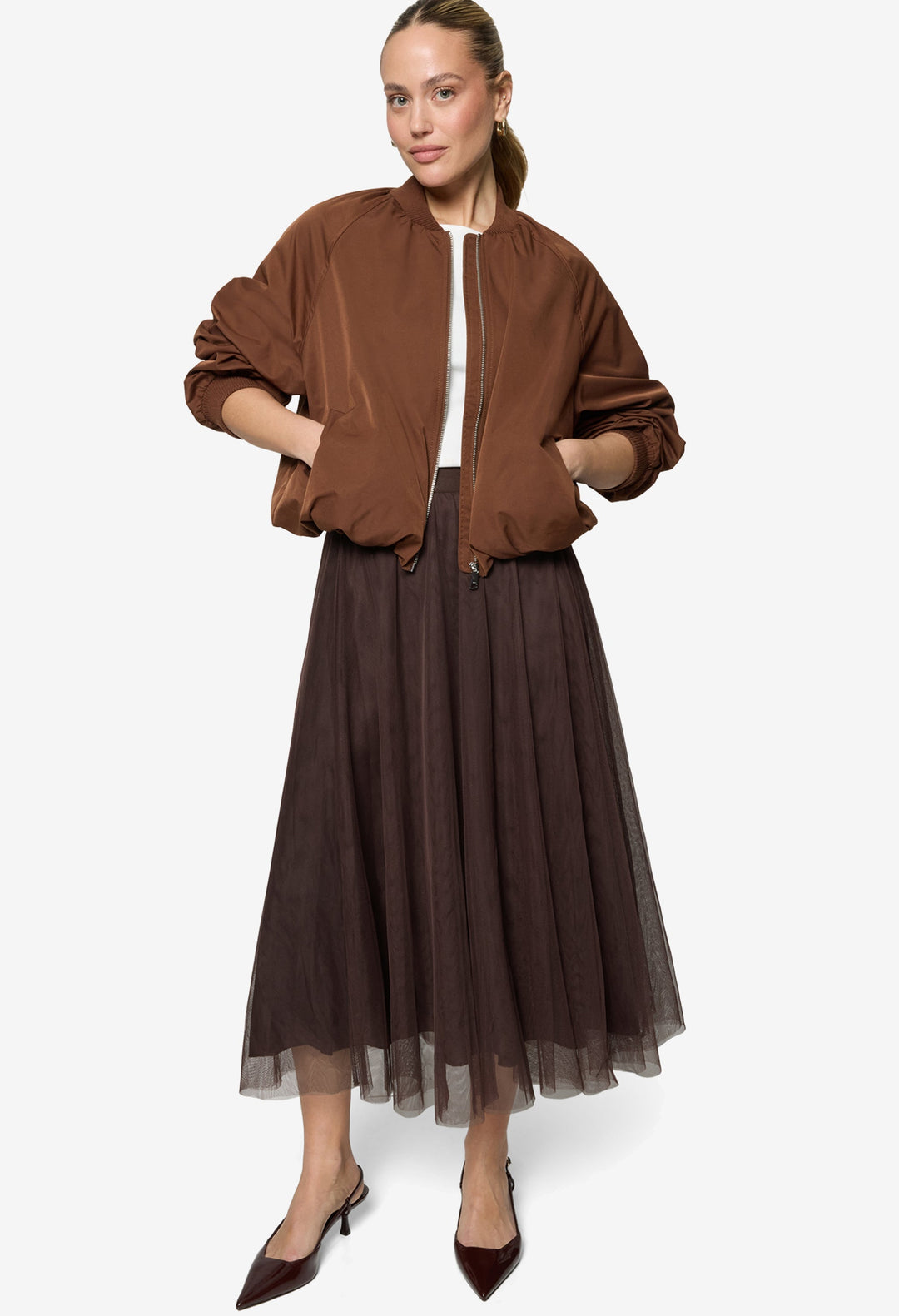 Tulle Midi Skirt