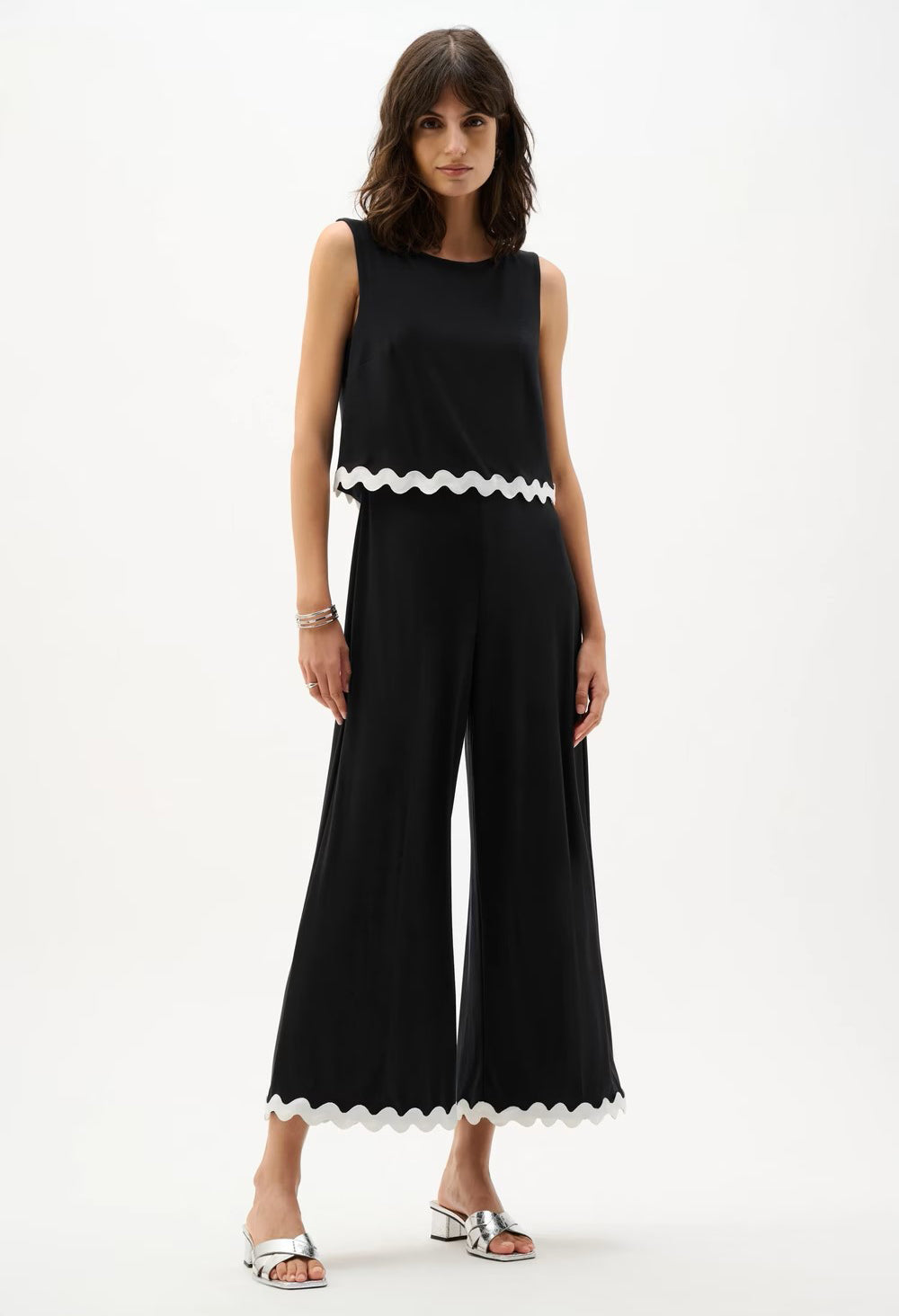 Cropped Sleeveless Jumpsuit
