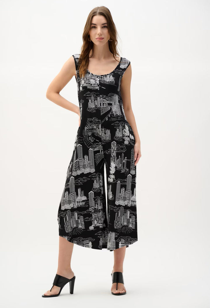 Cropped Sleeveless Jumpsuit