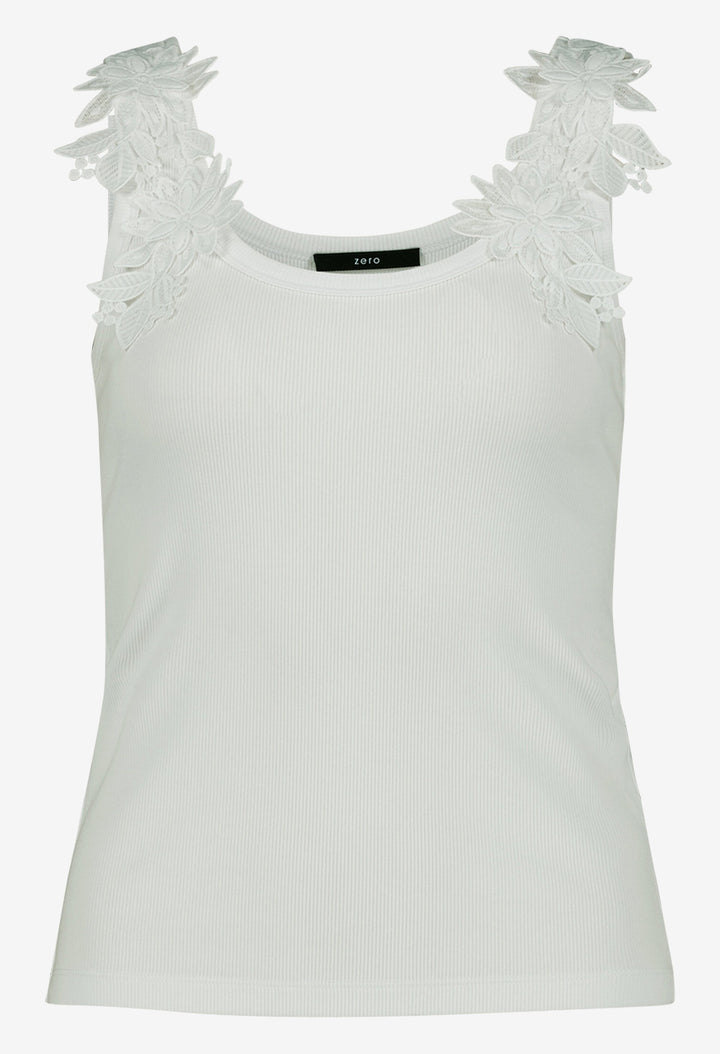 Floral Detail Sleeveless Top