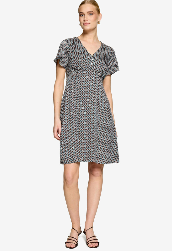 Mosaic Print Dress