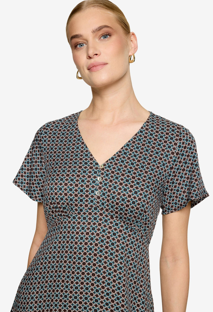 Mosaic Print Dress
