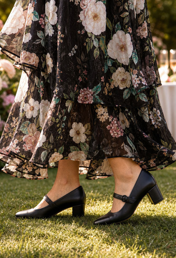 Faux Leather Dancing Heel