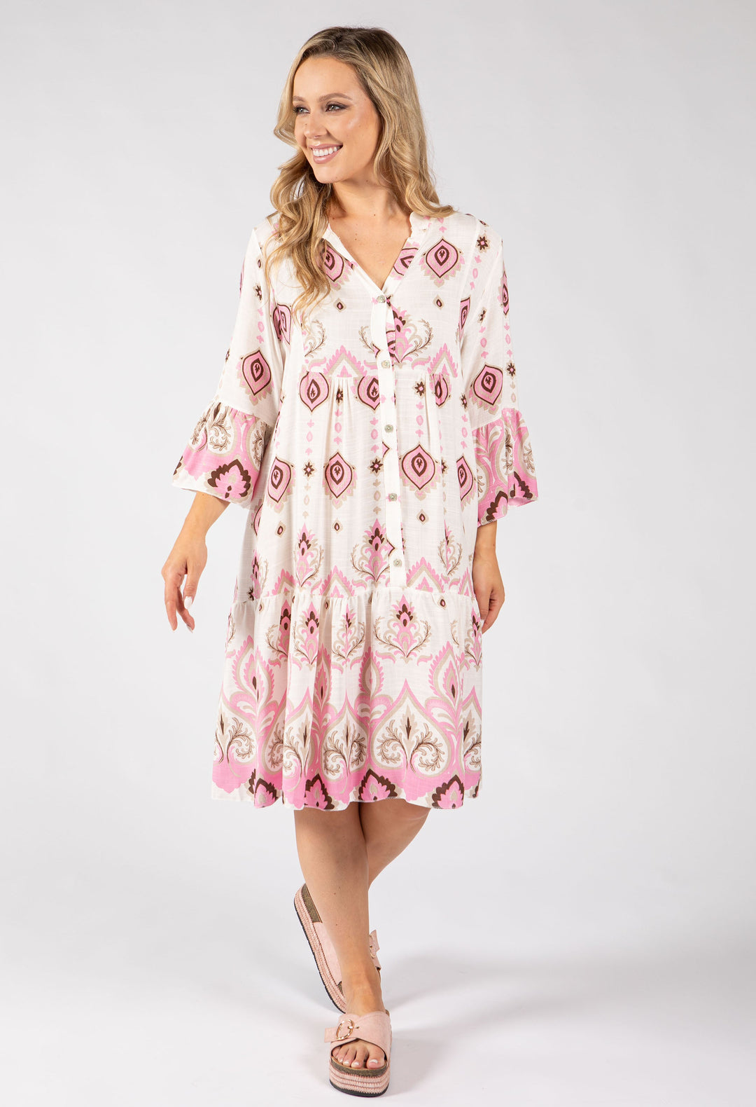 Paisley Pop Flowy Dress