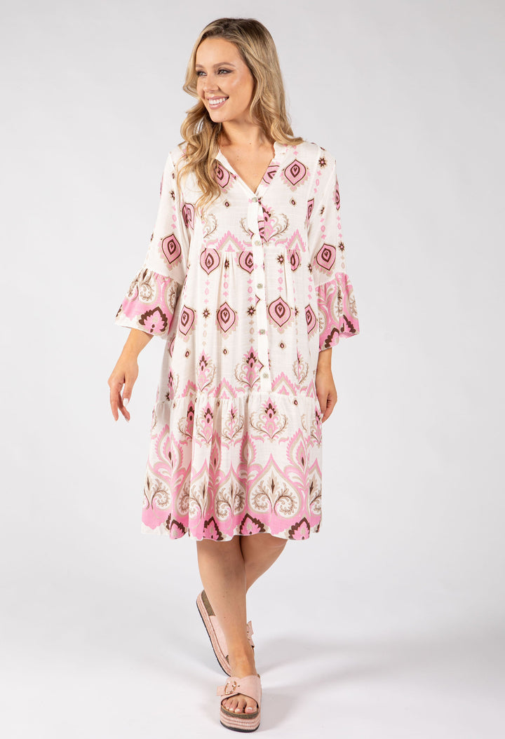 Paisley Pop Flowy Dress