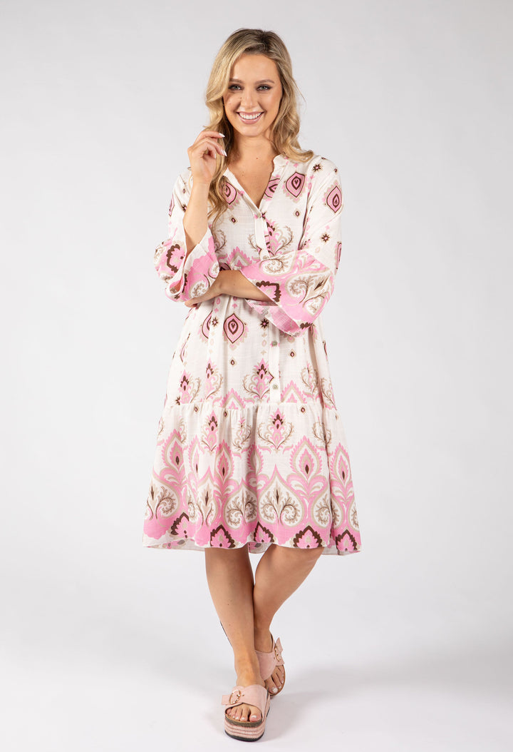 Paisley Pop Flowy Dress