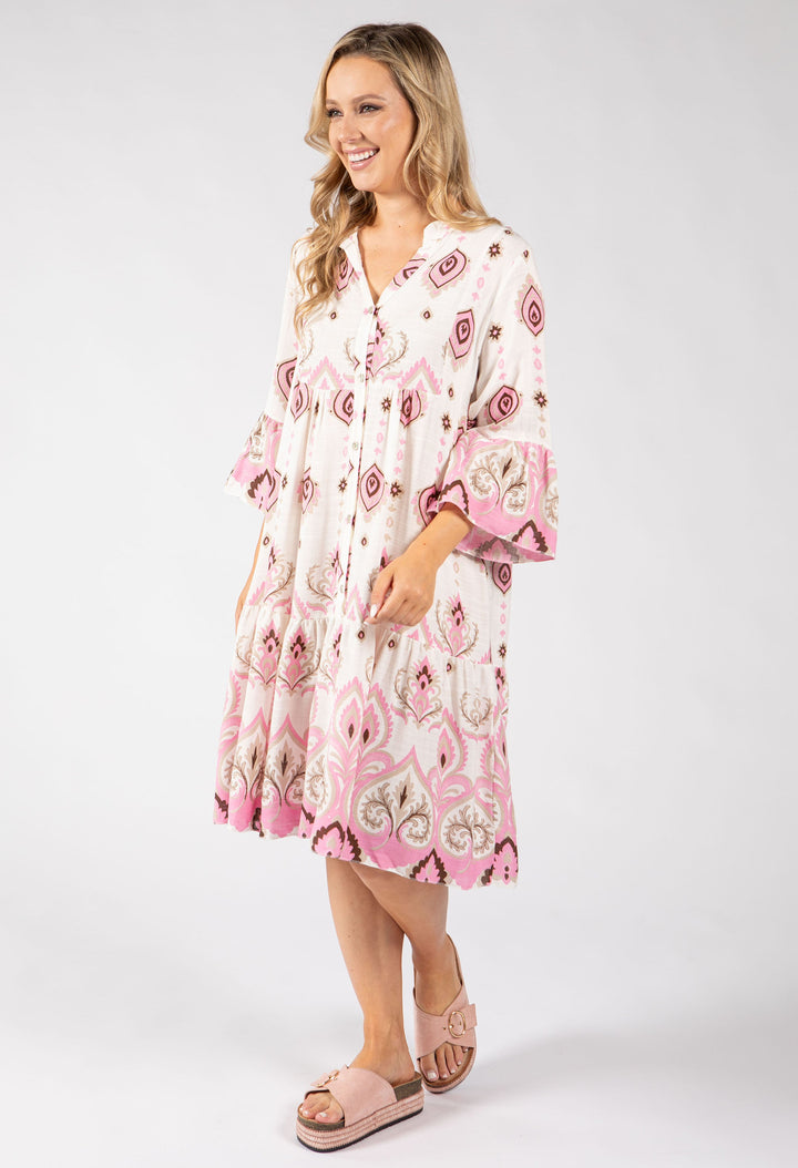 Paisley Pop Flowy Dress