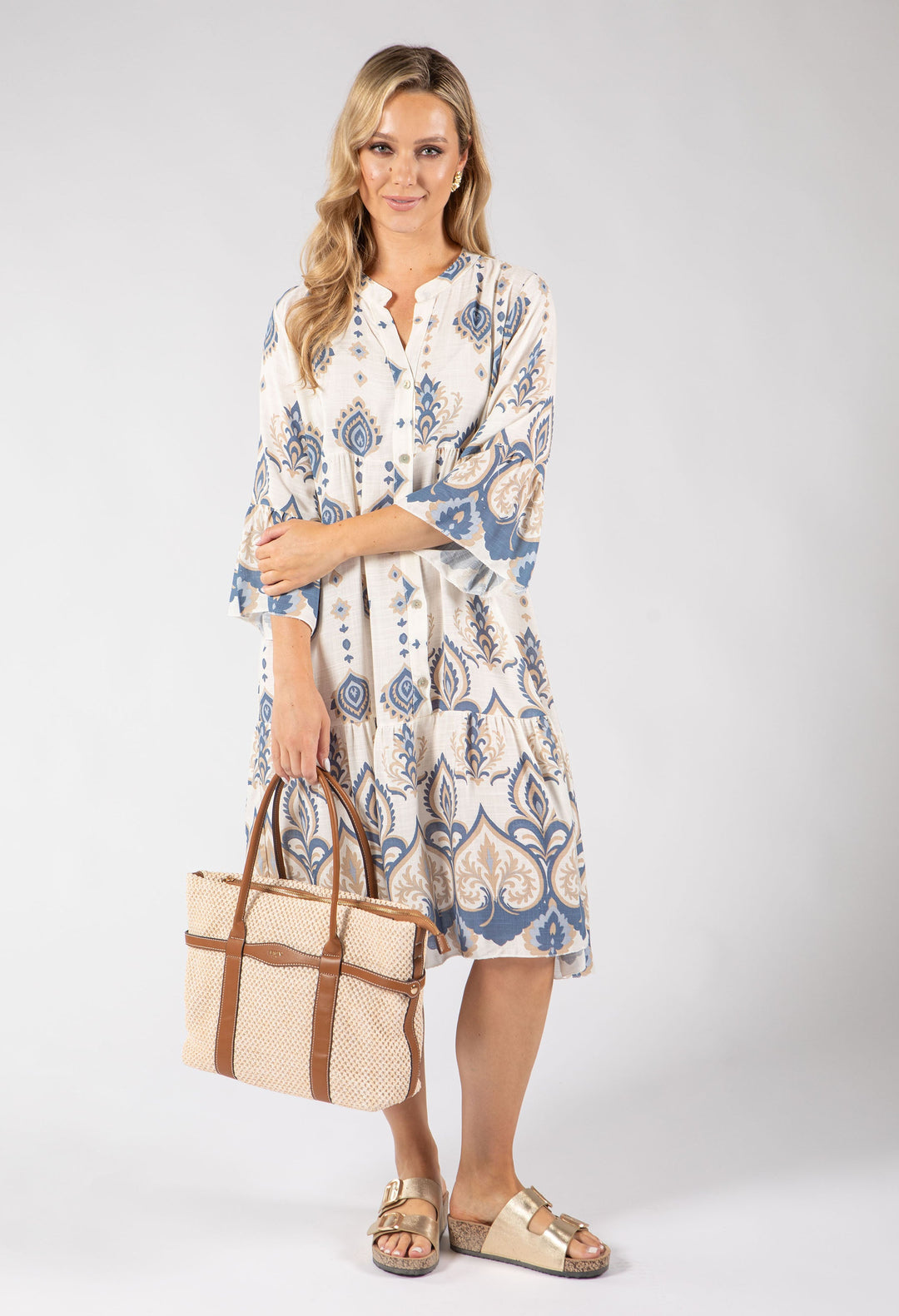Paisley Pop Flowy Dress