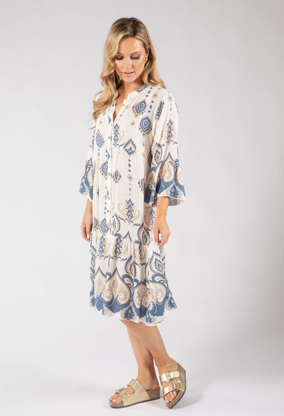 Paisley Pop Flowy Dress