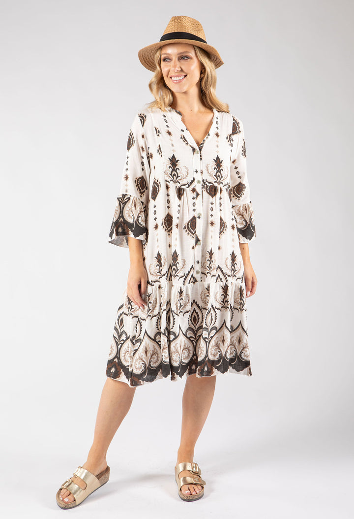 Paisley Pop Flowy Dress