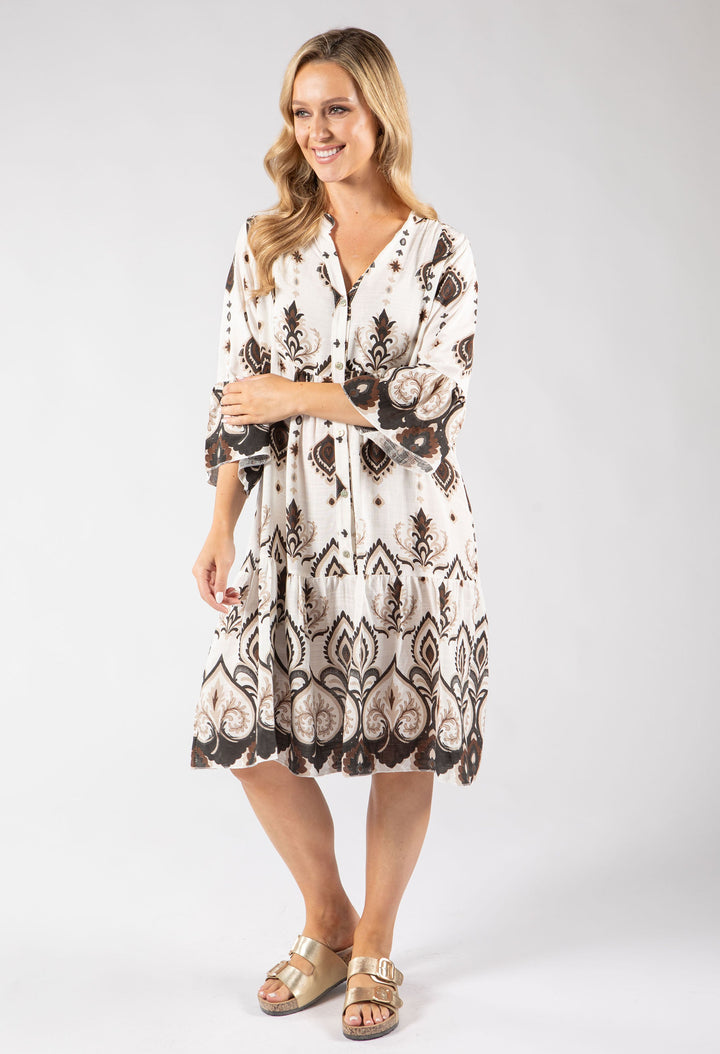 Paisley Pop Flowy Dress