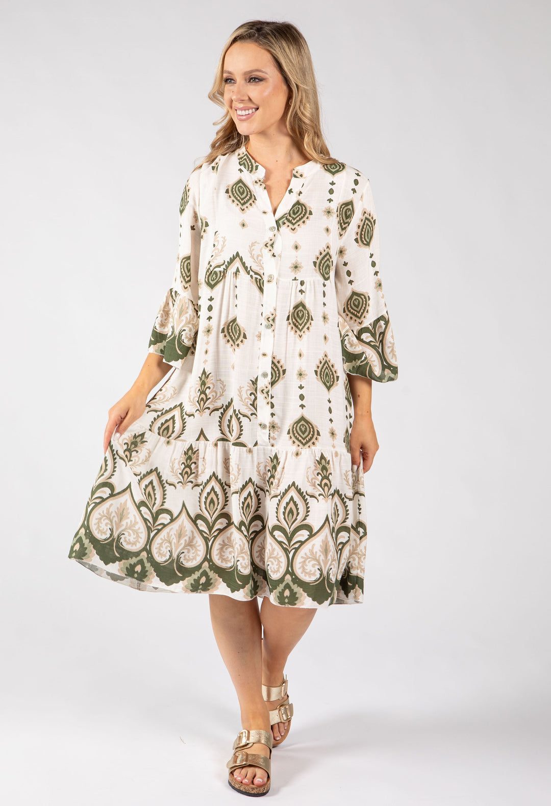 Paisley Pop Flowy Dress