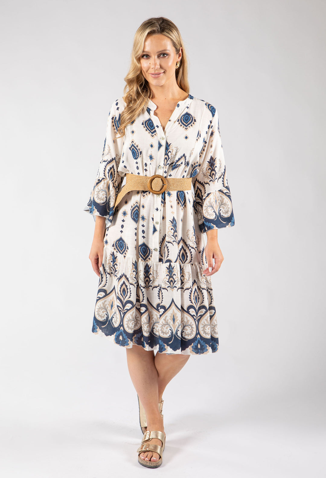 Paisley Pop Flowy Dress