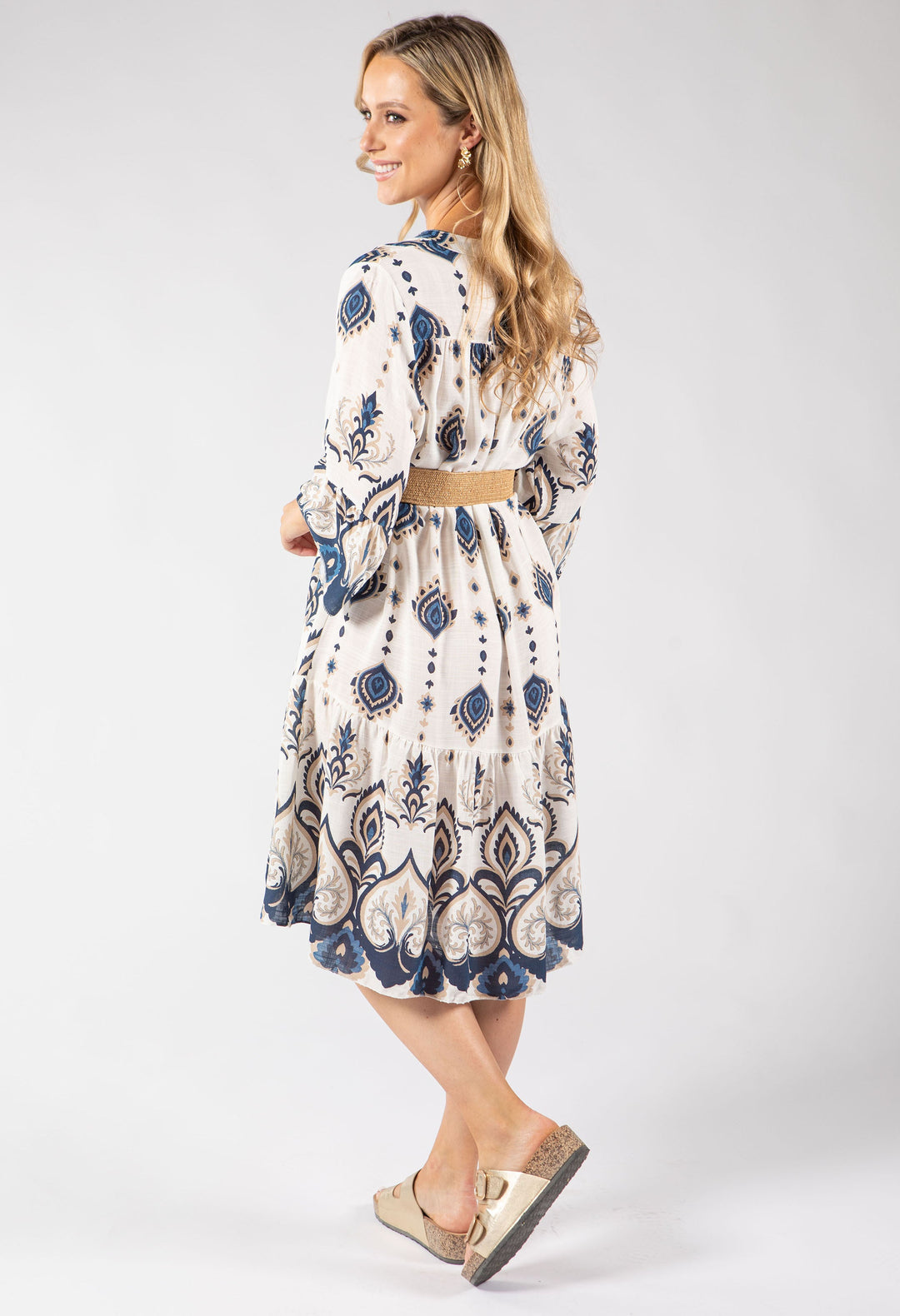 Paisley Pop Flowy Dress
