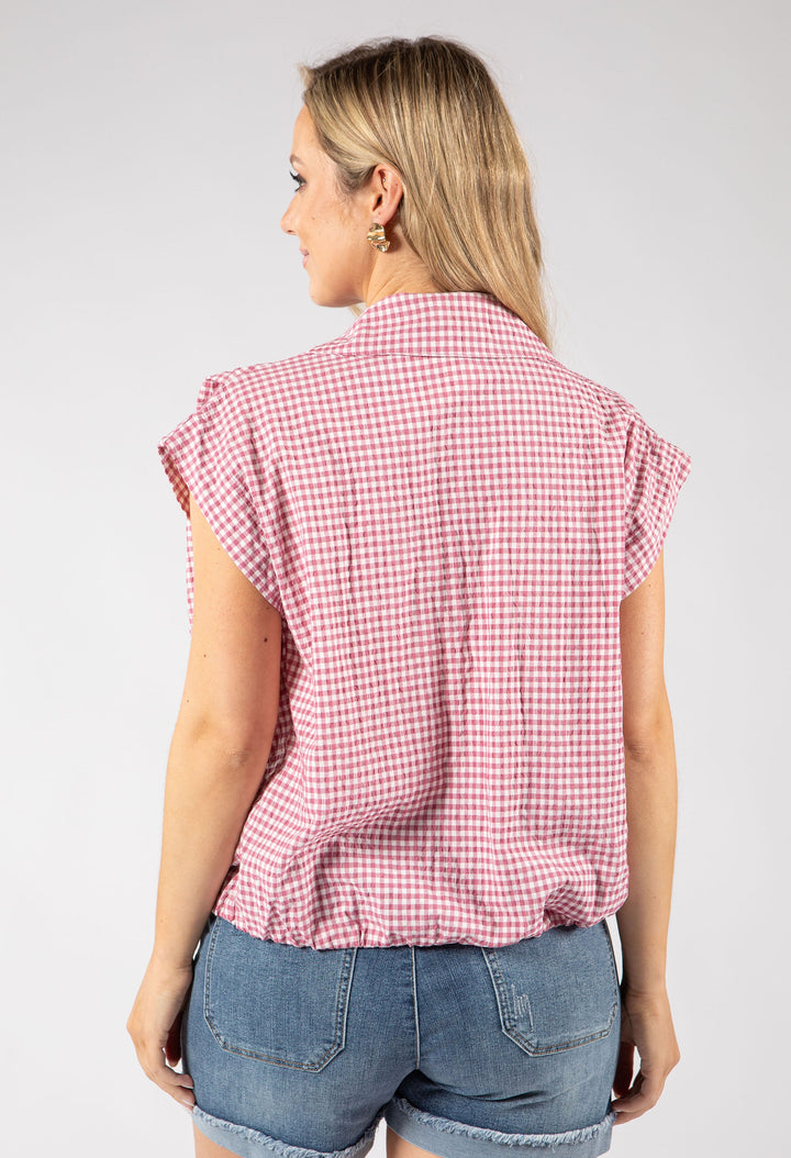 Gingham Cropped Shirt