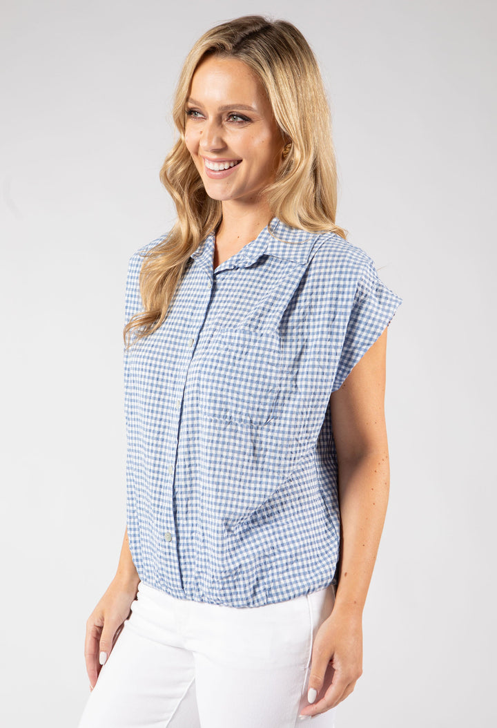 Gingham Cropped Shirt