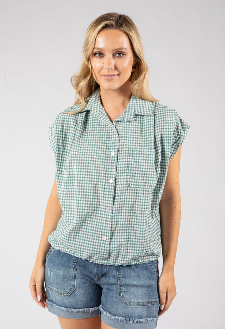 Gingham Cropped Shirt