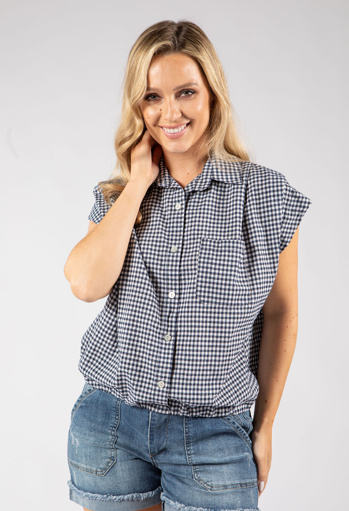 Gingham Cropped Shirt
