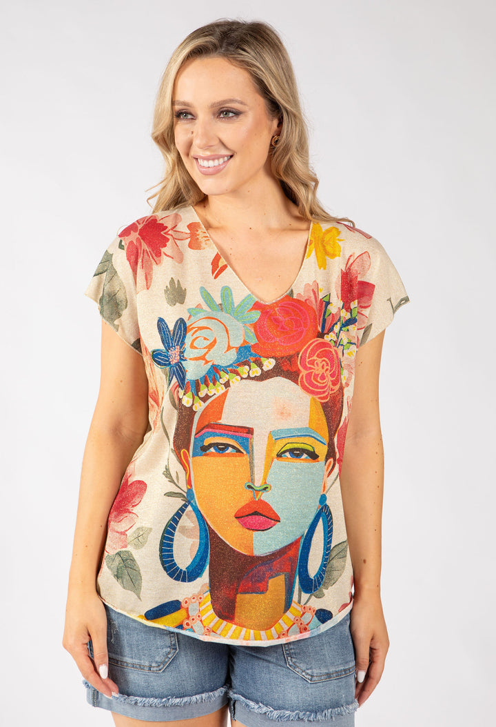 Frida Lurex Knit Top