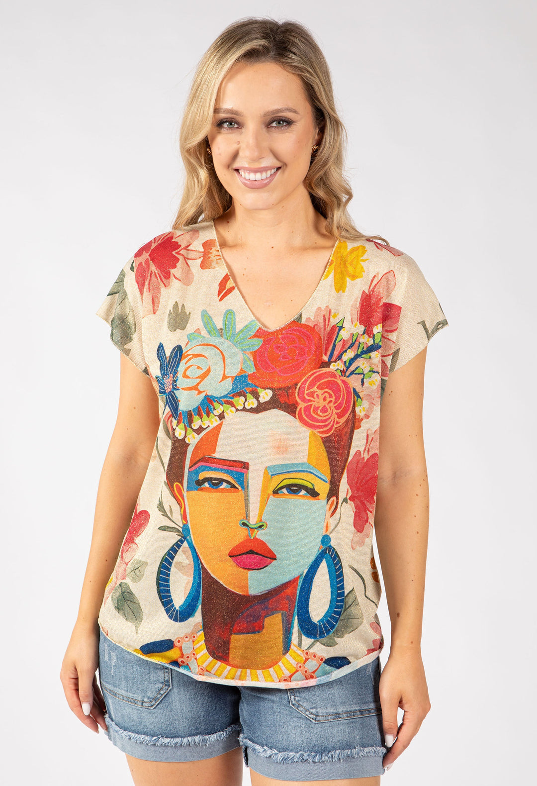 Frida Lurex Knit Top