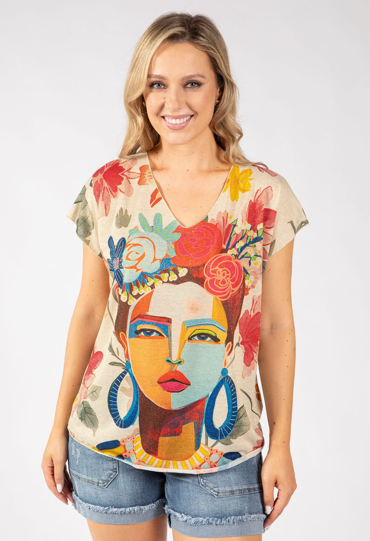 Frida Lurex Knit Top