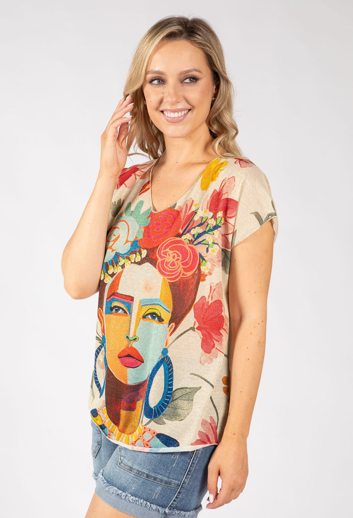Frida Lurex Knit Top