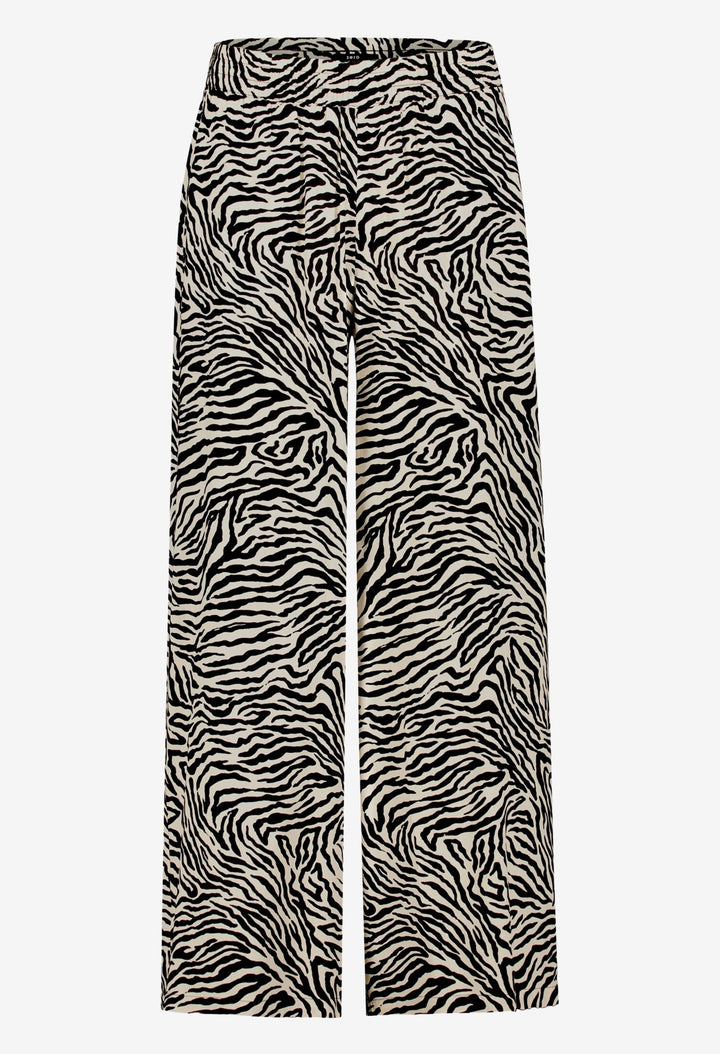Wide Leg Zebra Trousers