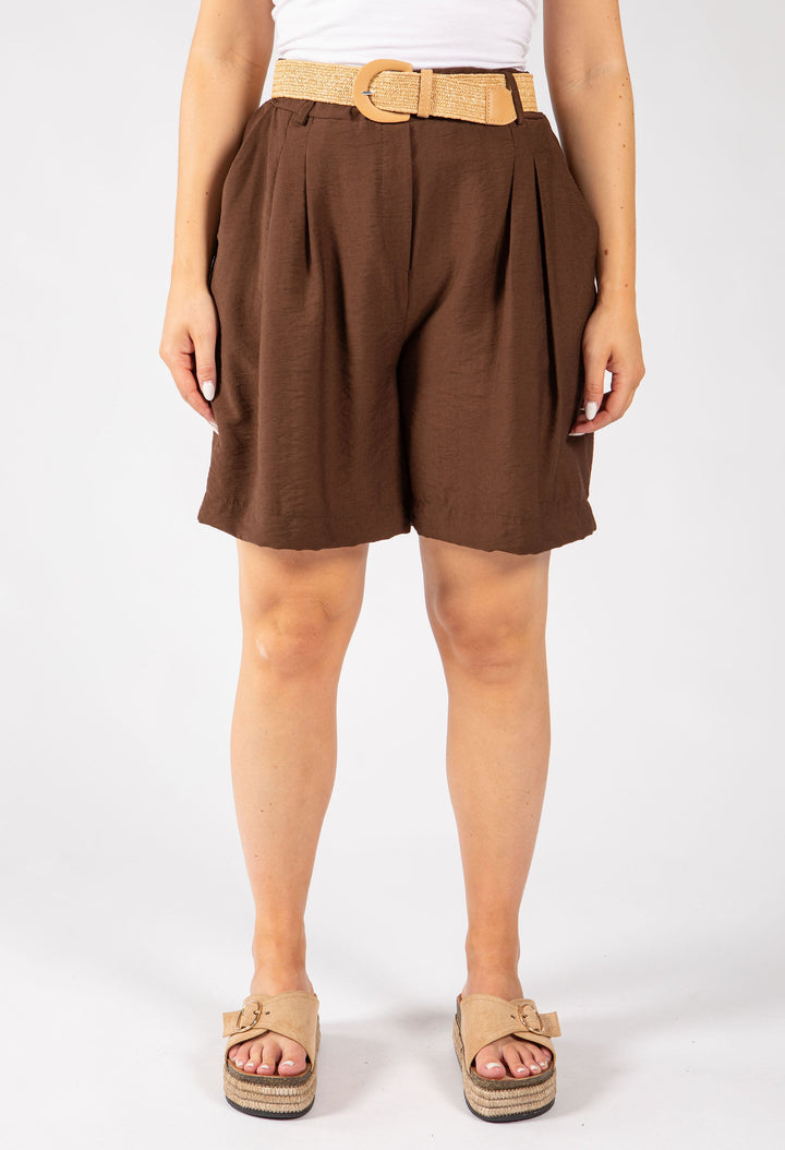 Linen Look Bermuda Shorts
